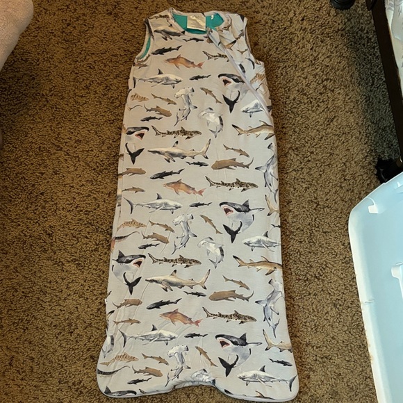 Posh Peanut Other - Posh Peanut Shark Print Sleeveless Baby Sleeping Sack